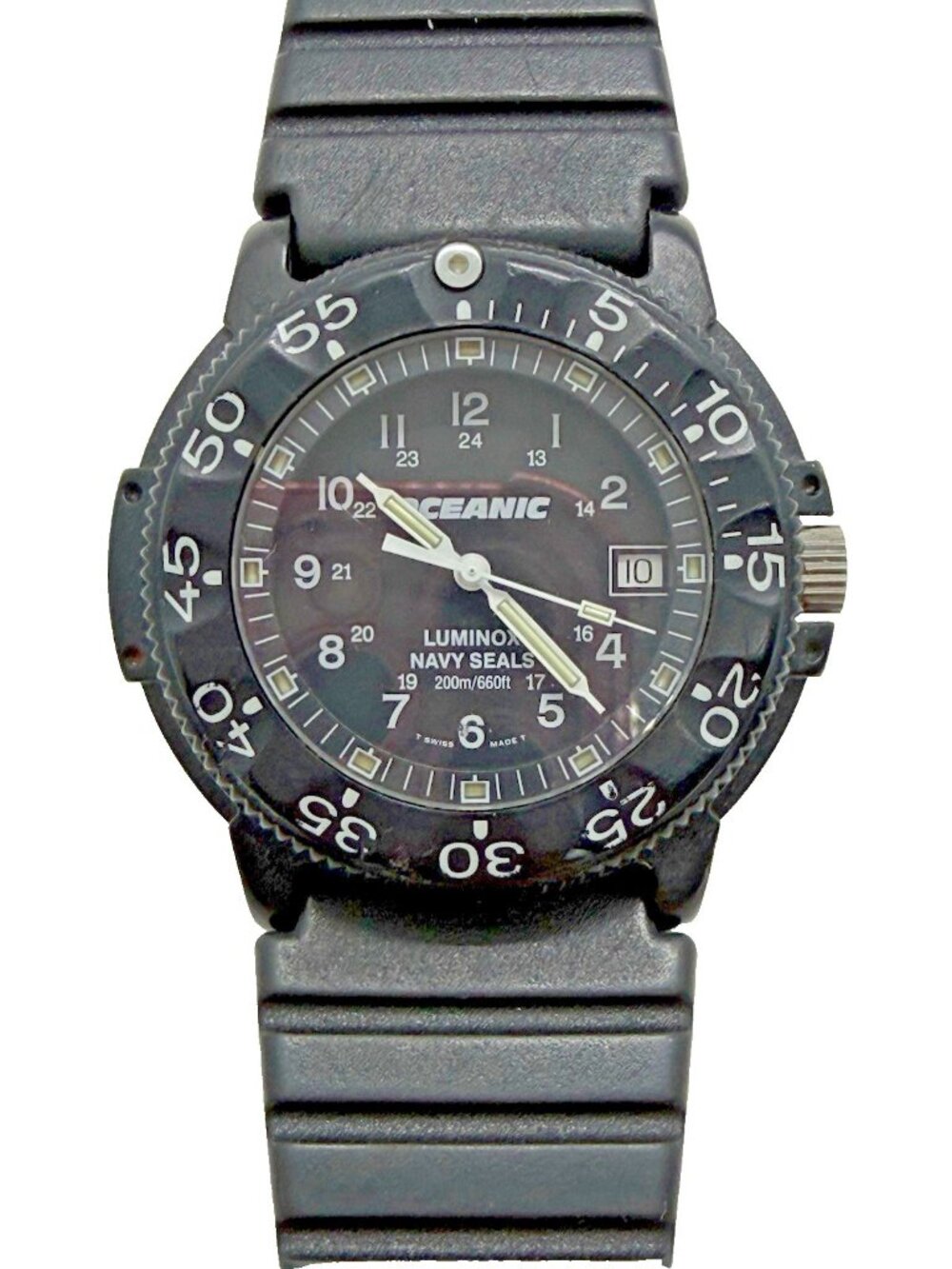Luminox Navy Seals Quartz Chronograph Men's Watch Date Black Oceanic Dial Swiss